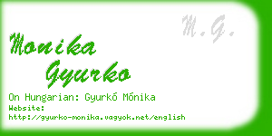 monika gyurko business card